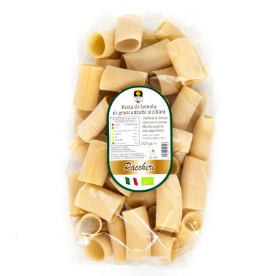 Pacccheri pasta bio di grano duro siciliano